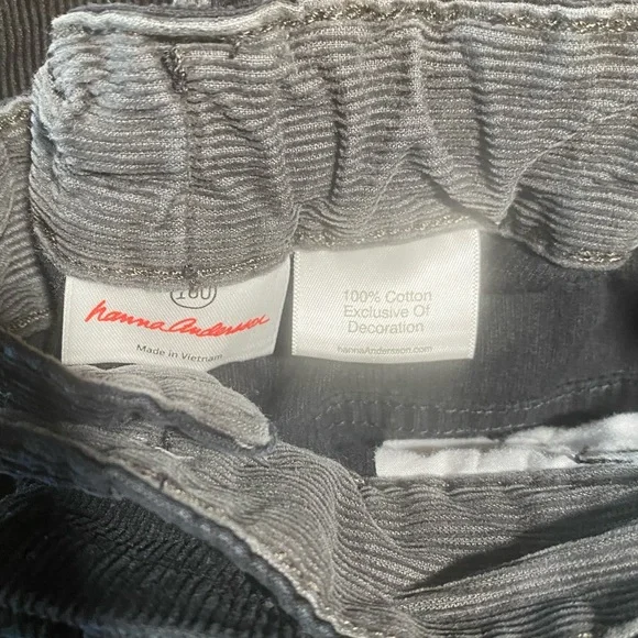 Hanna Andersson boys size 160cm (US 14-16) Black Corduroy Pants - Picture 6 of 6